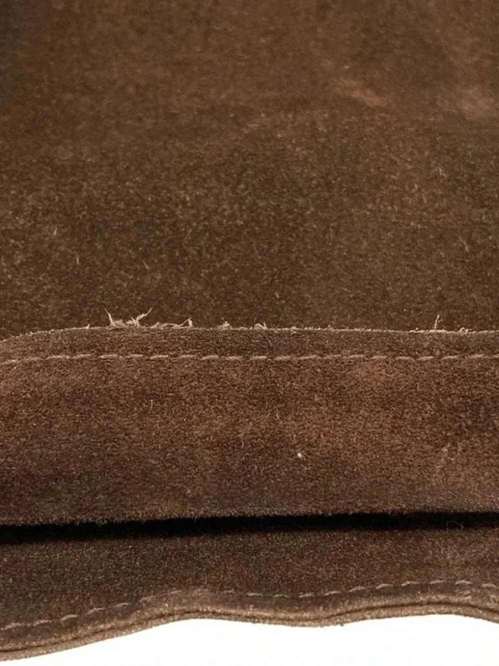 CHANEL Brown Suede Tote Bag
